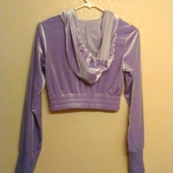 Velvet Purple Hoodie Sweatshirt - Picture 6 of 8
